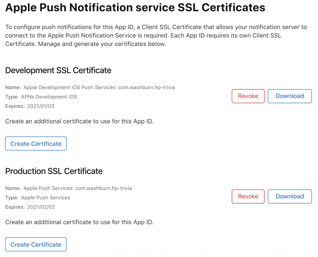 generate apple push notification service certificate